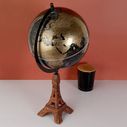 Traveller World Globe with Unique Eiffel Tower Base