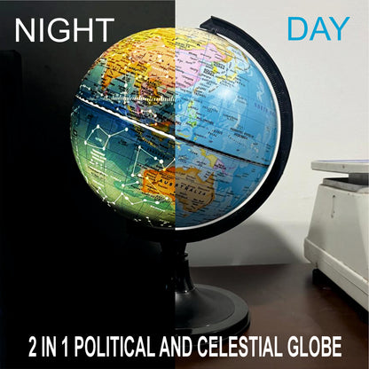 GLOBE DADDY Educational World Globe With Led Light for Home Décor, Office Décor, Gift Item.