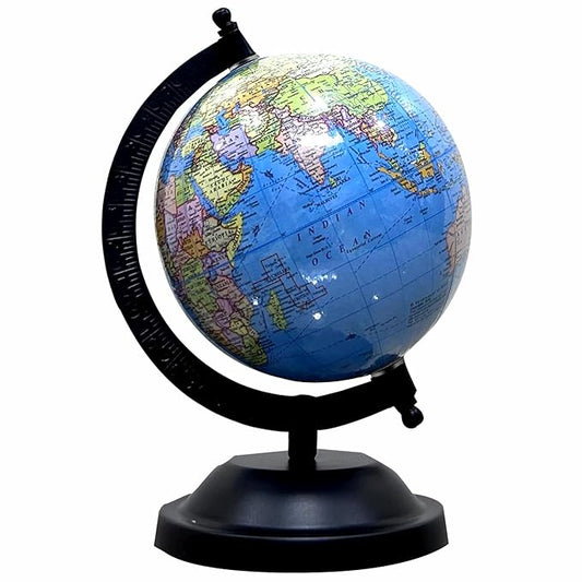 GLOBE DADDY 5 Inch Political Globe for Learning World Map for Kids/Students/Upsc Aspirants, Home Office,Desk Decor