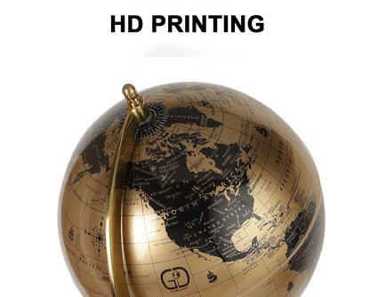 Gold Globe with Antique Tripod stand