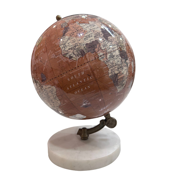 Multicolor 8 inch Home Decor Rotating World Globe with Aluminium Stand